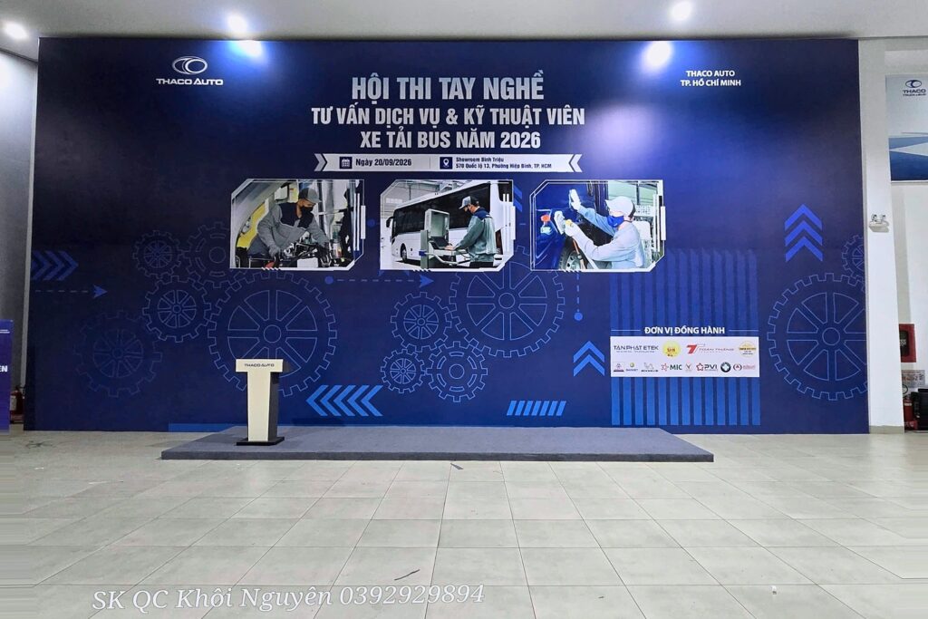 Hạng mục in khổ lớn thực tế THACO AUTO